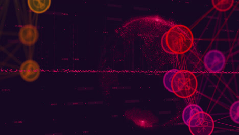 Animation-of-network-of-connections-over-globe