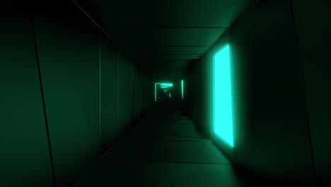 highly abstract design tunnel corridor with glowing light patterns 3d illustration live wallpaper motion background visual vj loop
