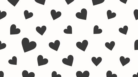 black hearts grid pattern