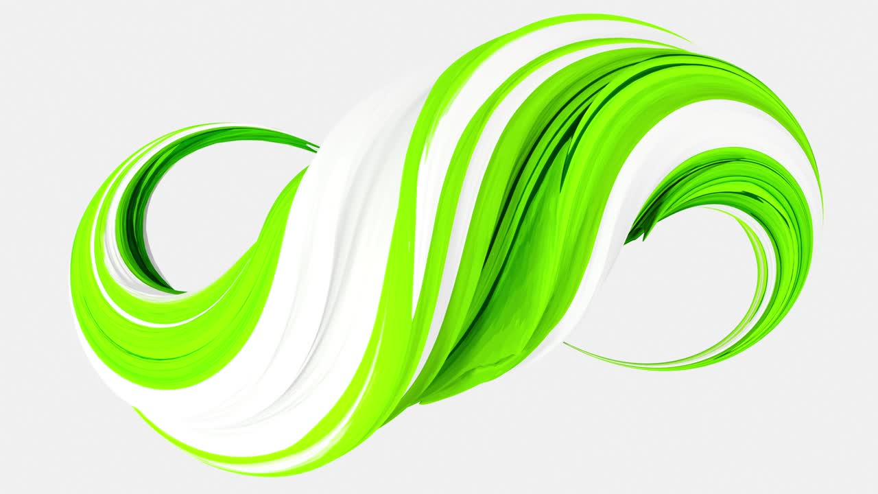 Set of different colors of shapes lines flying. 4k animation loop render footage.