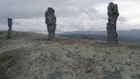 stone pillars of the mountains