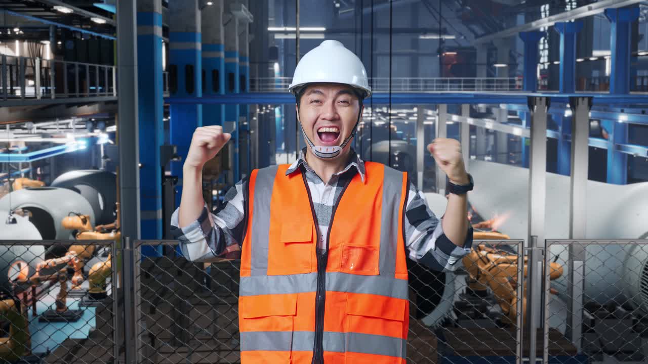 행복한 공장 노동자