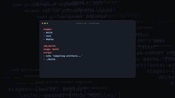 Writing GitLab CI YAML Configuration File in Terminal