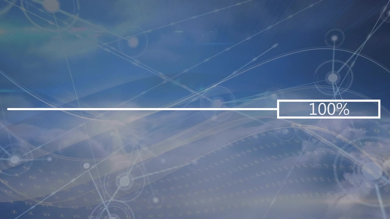 Animation of network of connections over data processing