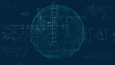 mathematical equations and geometric illustrations