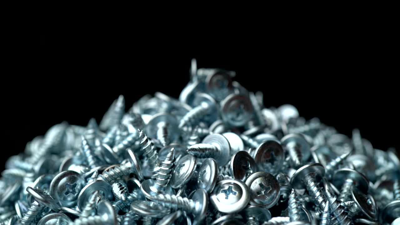 muchos tornillos de auto-tapeo rotan el fondo de movimiento