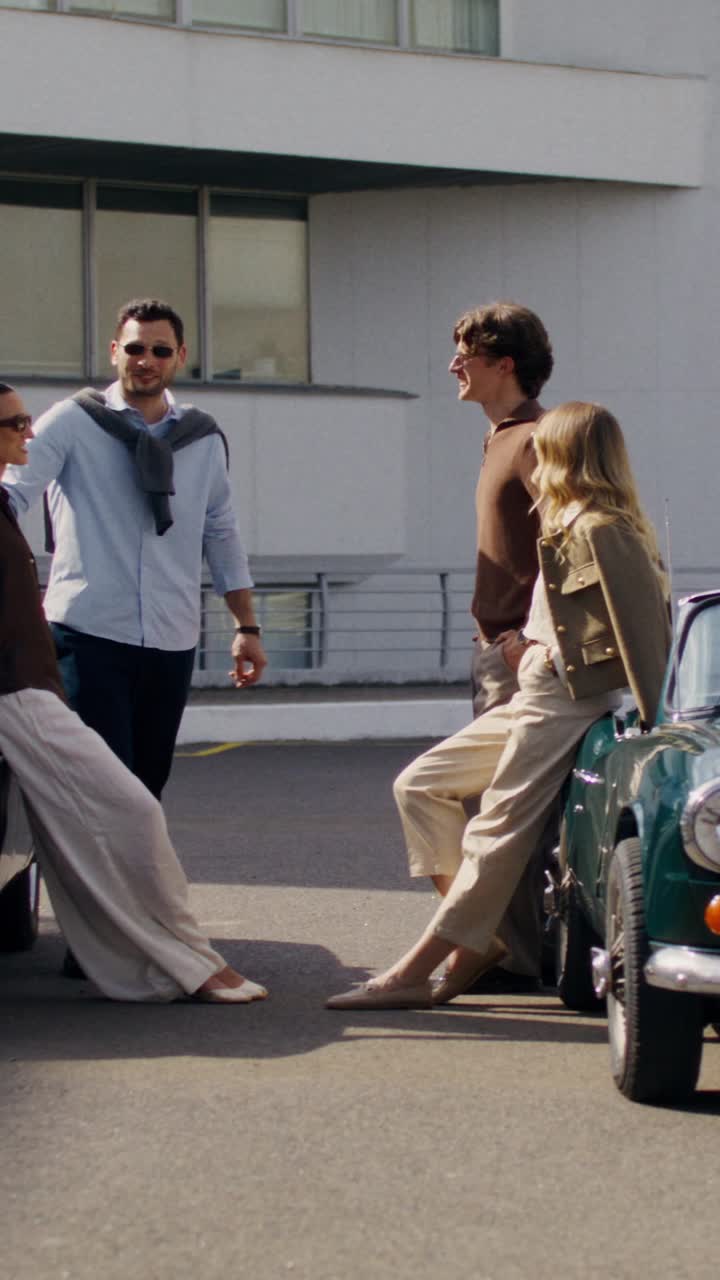 Friends enjoying time together outside