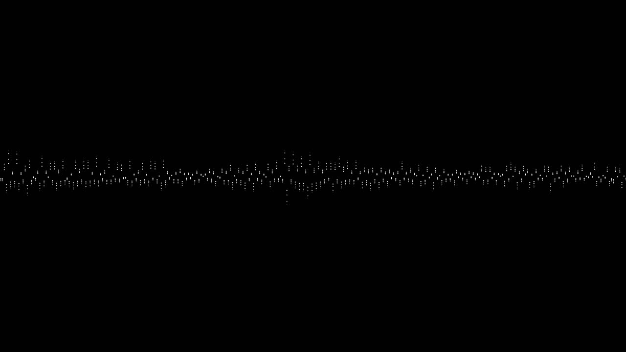 A simple black and white audio visualization effect-33