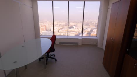 modern office with city view