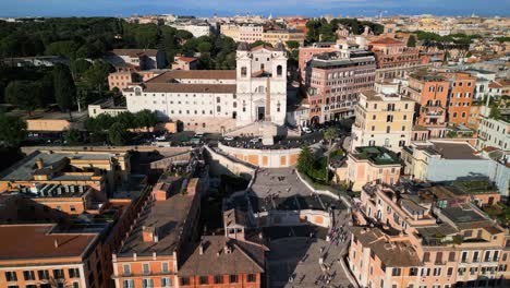 escalones españoles - el sitio turístico más importante de roma, italia
