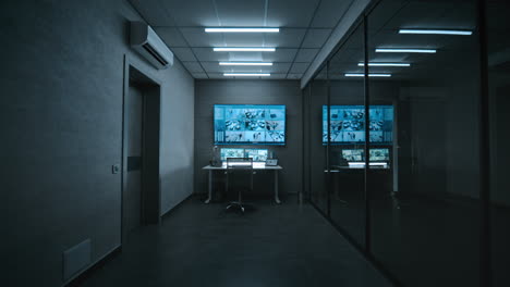 modern security control room