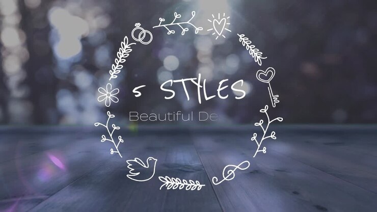 Wedding and Love Design Elements