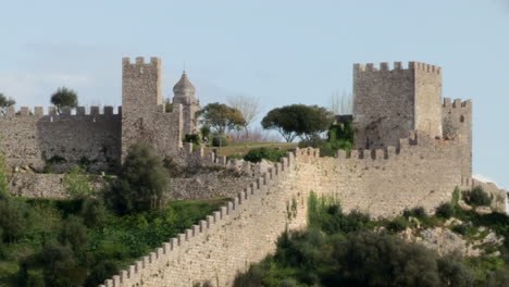 bild von der burg montemor o velho an einem sonnigen tag, portugal