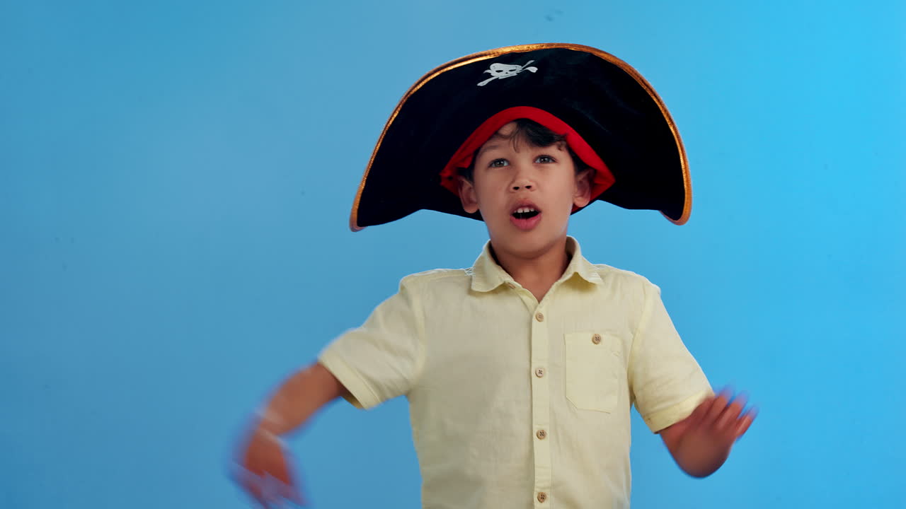 Boy dressed as a pirate
