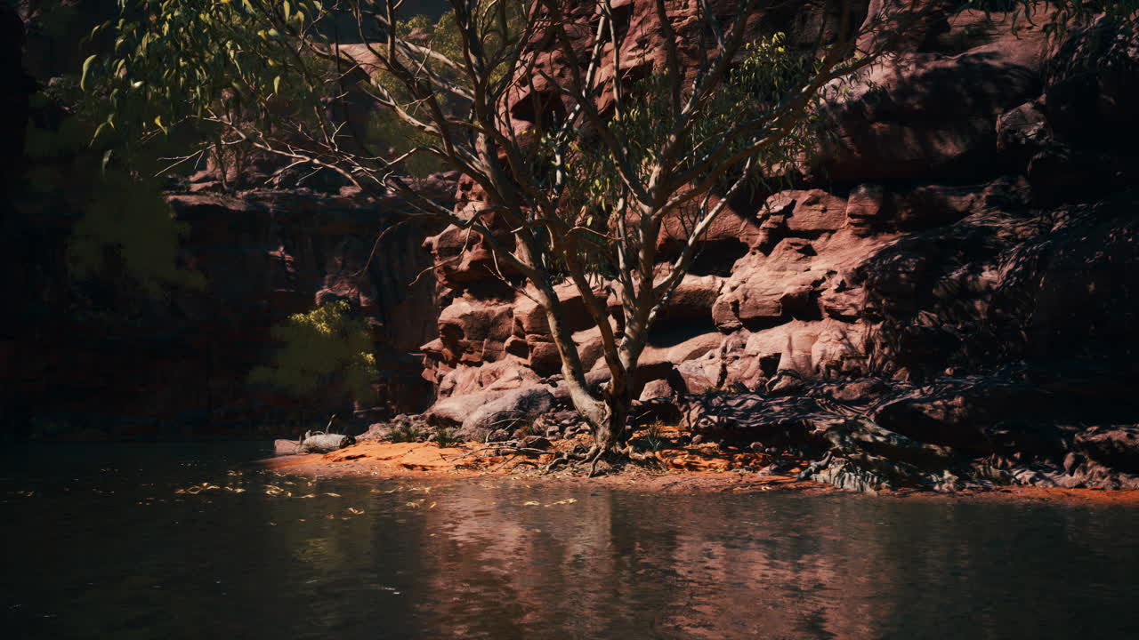 lago powell en un día soleado de verano