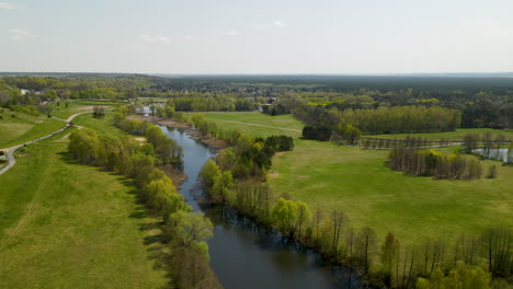 myslecinek bydgoszcz gmina osielsko vistula river aerial