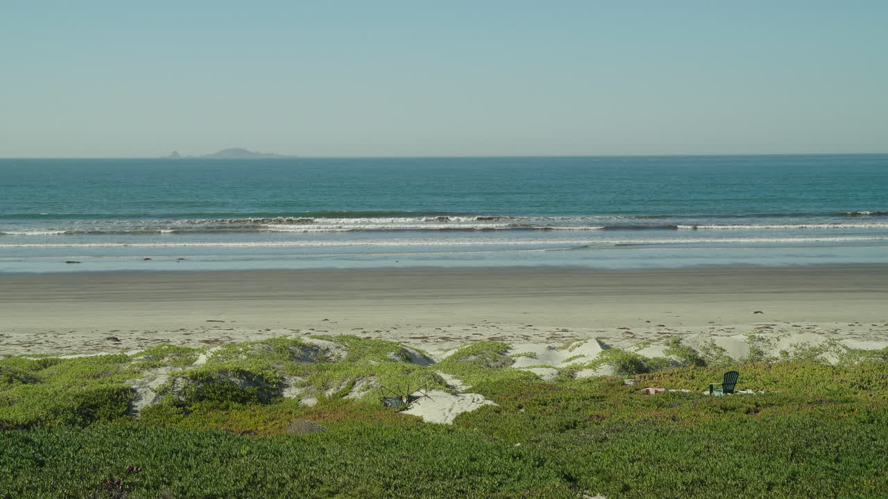 바야 캘리포니아의 해변에서 아름다운  ⁇ 빛 날