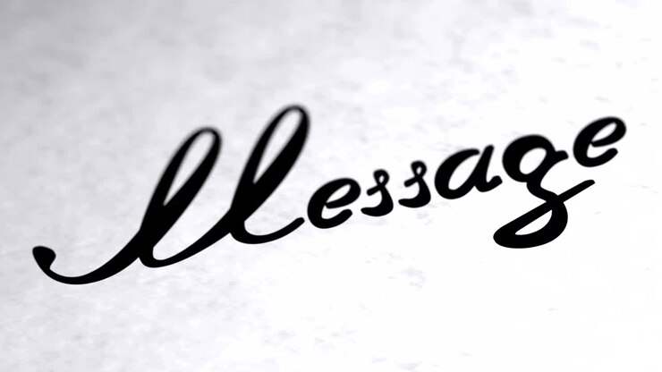"Messaggio" sulla pagina. Il filmato in loop ha una risoluzione 4K