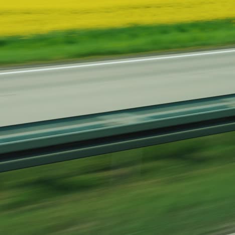 motorway among green fields