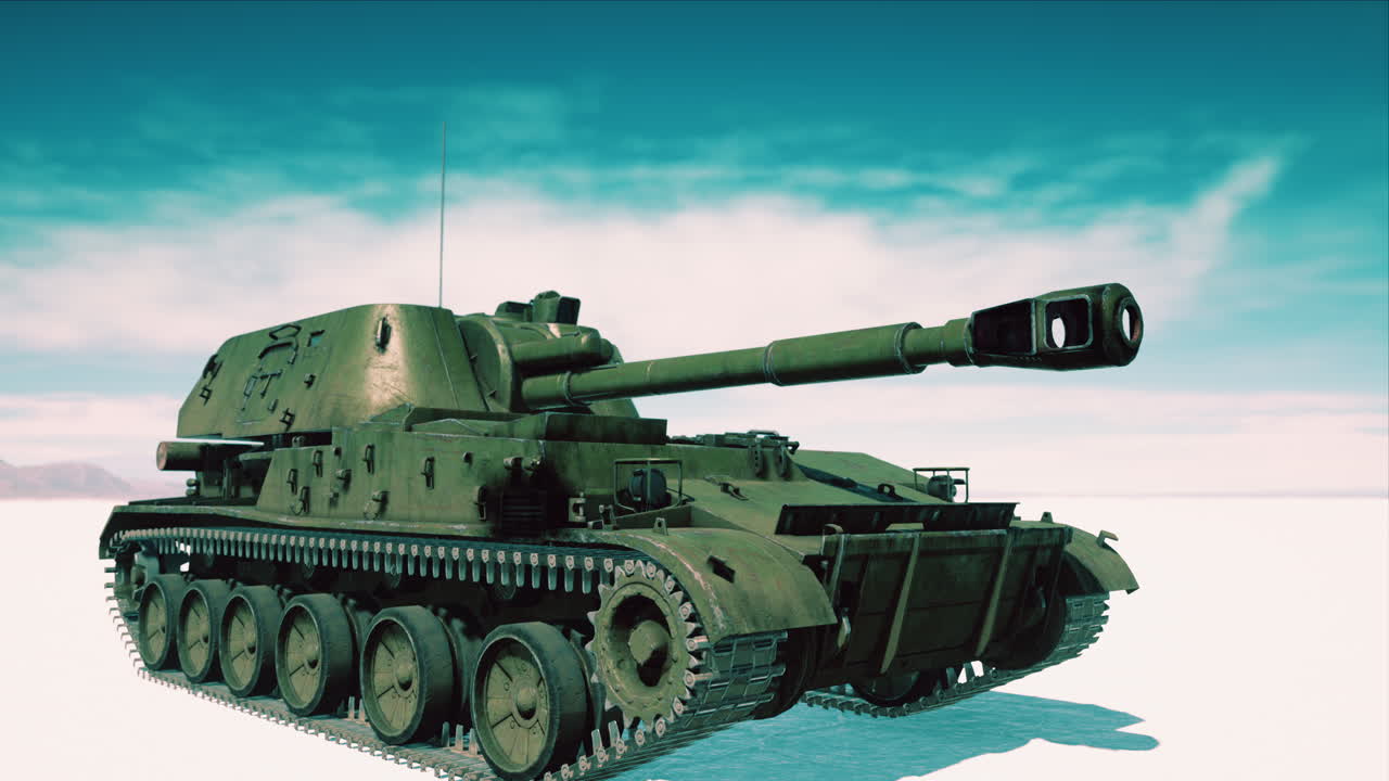 Stridsvagn i den vita öknen