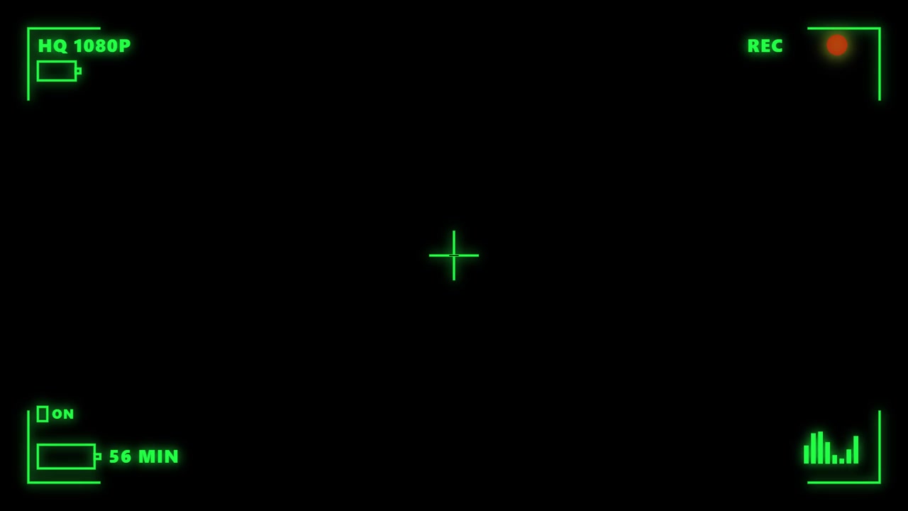 Digital Camera Viewfinder Overlay with Recording Indicator