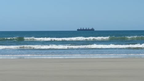 container ship in sea