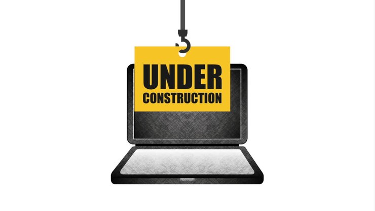 under construction signal road
