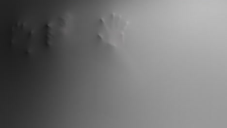 a creepy silhouette of a woman appears from the white surface