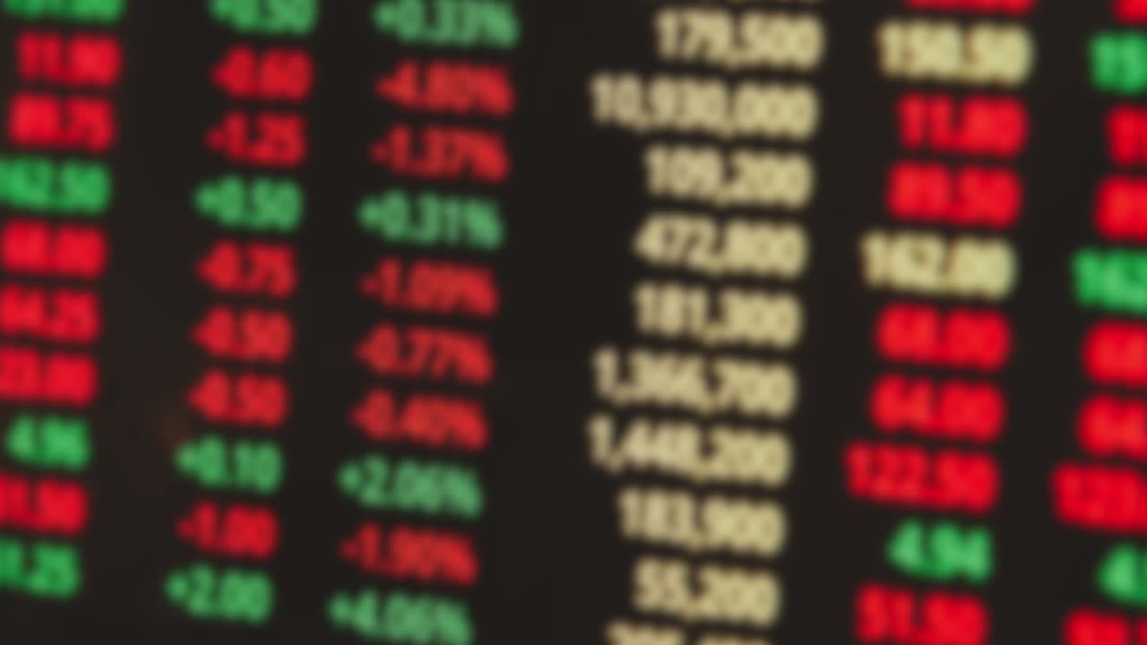 Business stocks investing crypto blurred 4K background investment trading trade banks growth backgrounds for videos