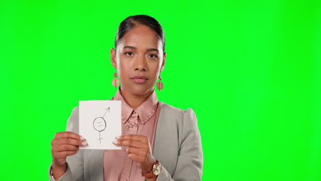 Gender-equality,-green-screen