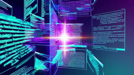 abstract digital code interface and data flow