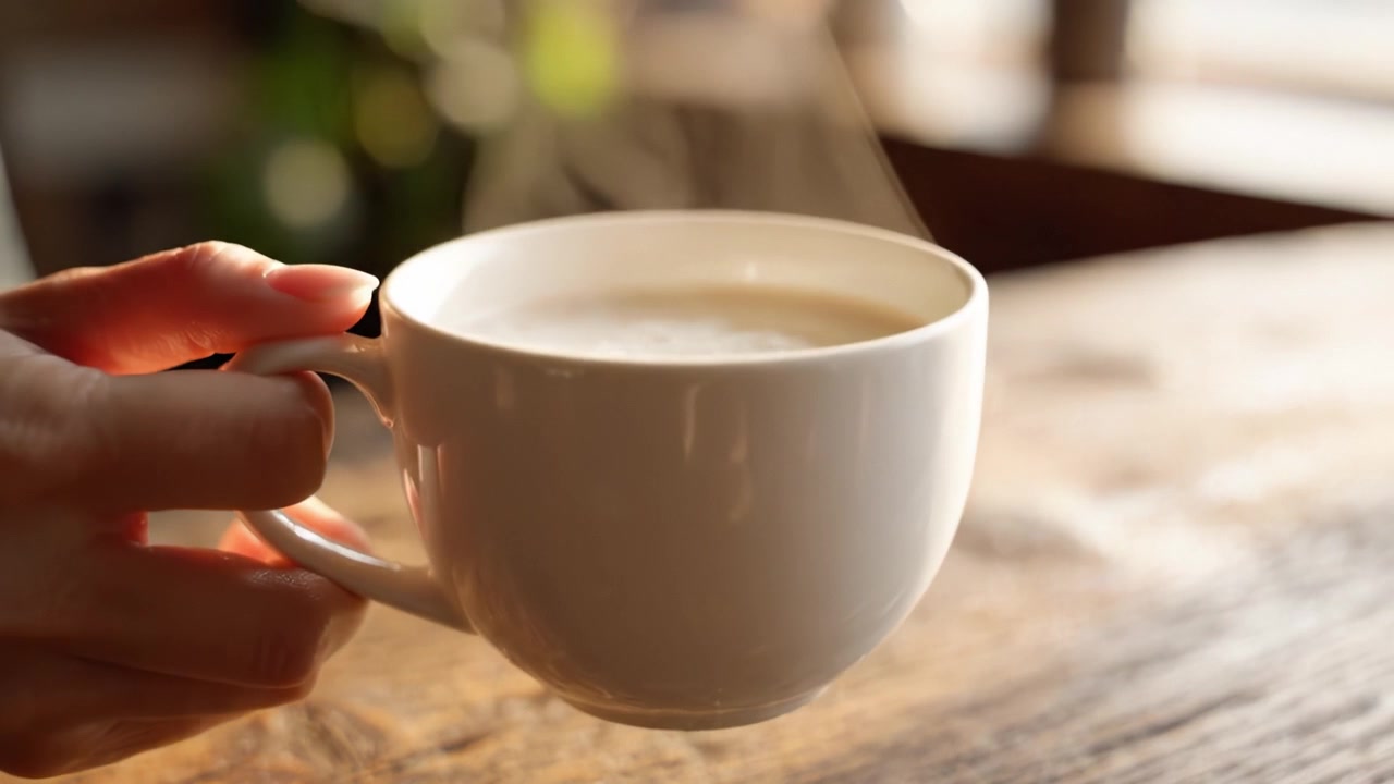 Un momento sereno con una tazza di caffè caldo: abbracciare l'esperienza aromatica di soluzioni appena preparate in un ambiente accogliente.