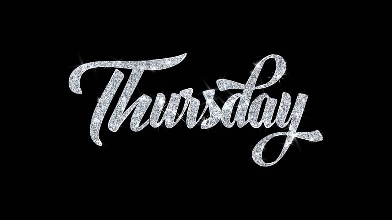 Sparkling Thursday Typography