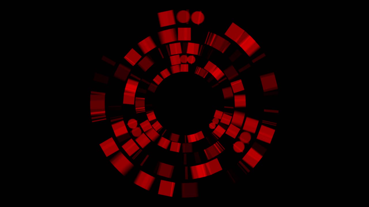 Abstract Red and Black Geometric Design