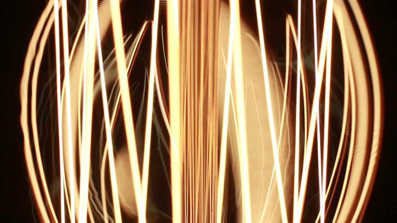 lámpara de luz incandescente industrial retro filamento de tungsteno en la oscuridad-2