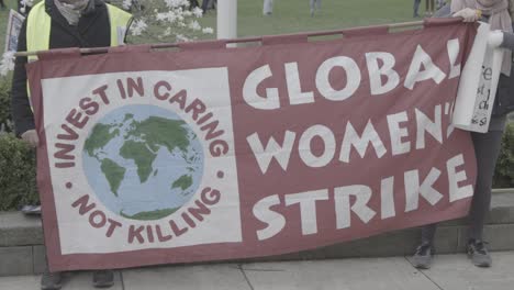 global womens climate strike banner