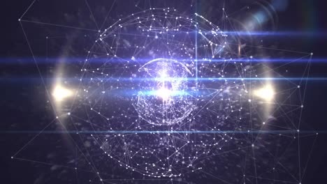 animación digital de círculo gris gráfico con movimiento con interfaz de tecnología