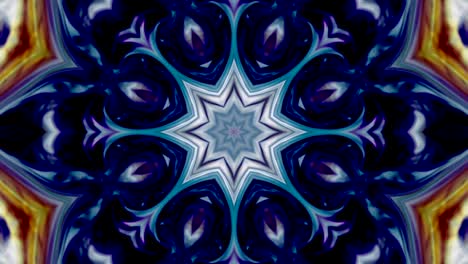 kaleidoscope movement: geometric circle and star shapes