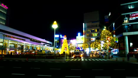 night hyper lapse 4k near kichijouji station