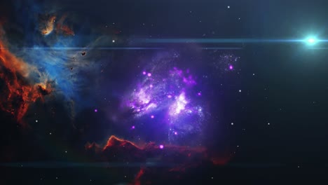 Nebula-and-stars-in-deep-space,-the-universe-4K