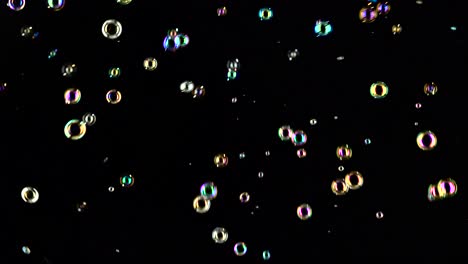 different size and color soap bubbles fly black backgrounds different size and color soap bubbles fly in the air black backgrounds