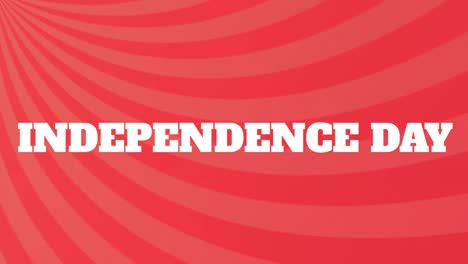 Animation-of-independence-day-text-over-moving-striped-background