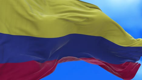 seamless loop of colombian flag.