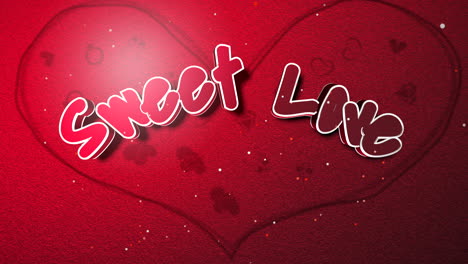 sweet love text and motion romantic heart on valentines day 3