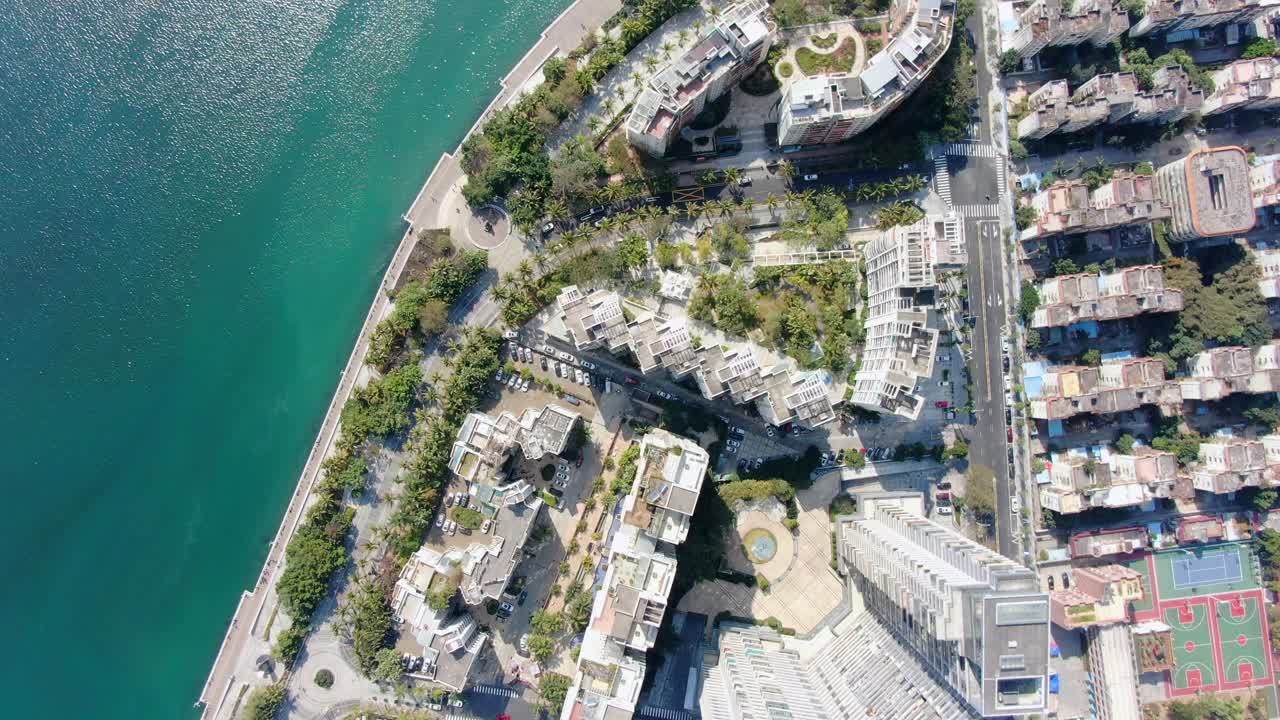 아름다운 맑은 날 심천 스카이라인의 공중 전망