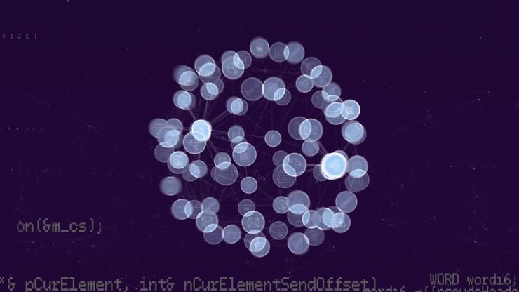 Animation of data processing over media icons