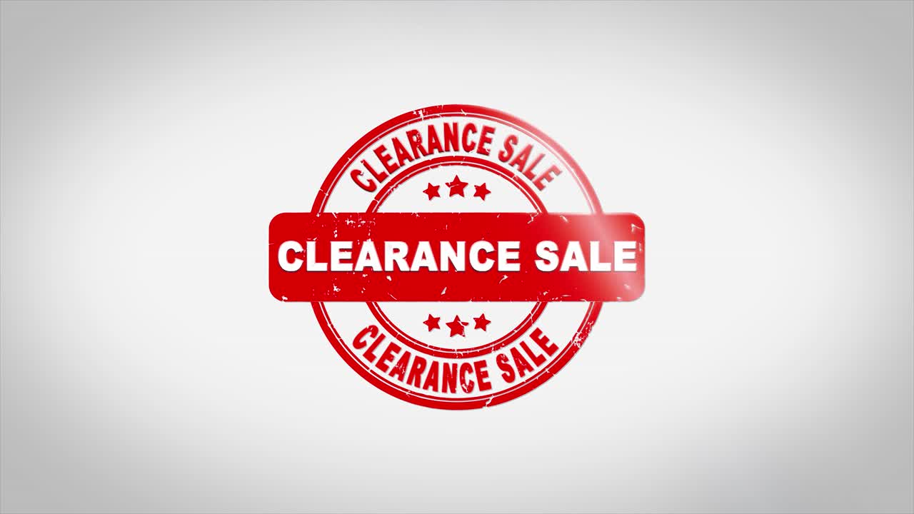Clearance Sale Stamp