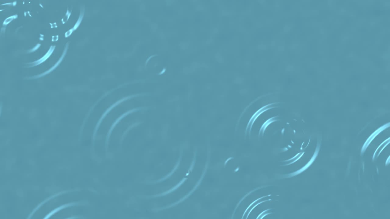 밝은 파란색 배경에 비 물결 애니메이션