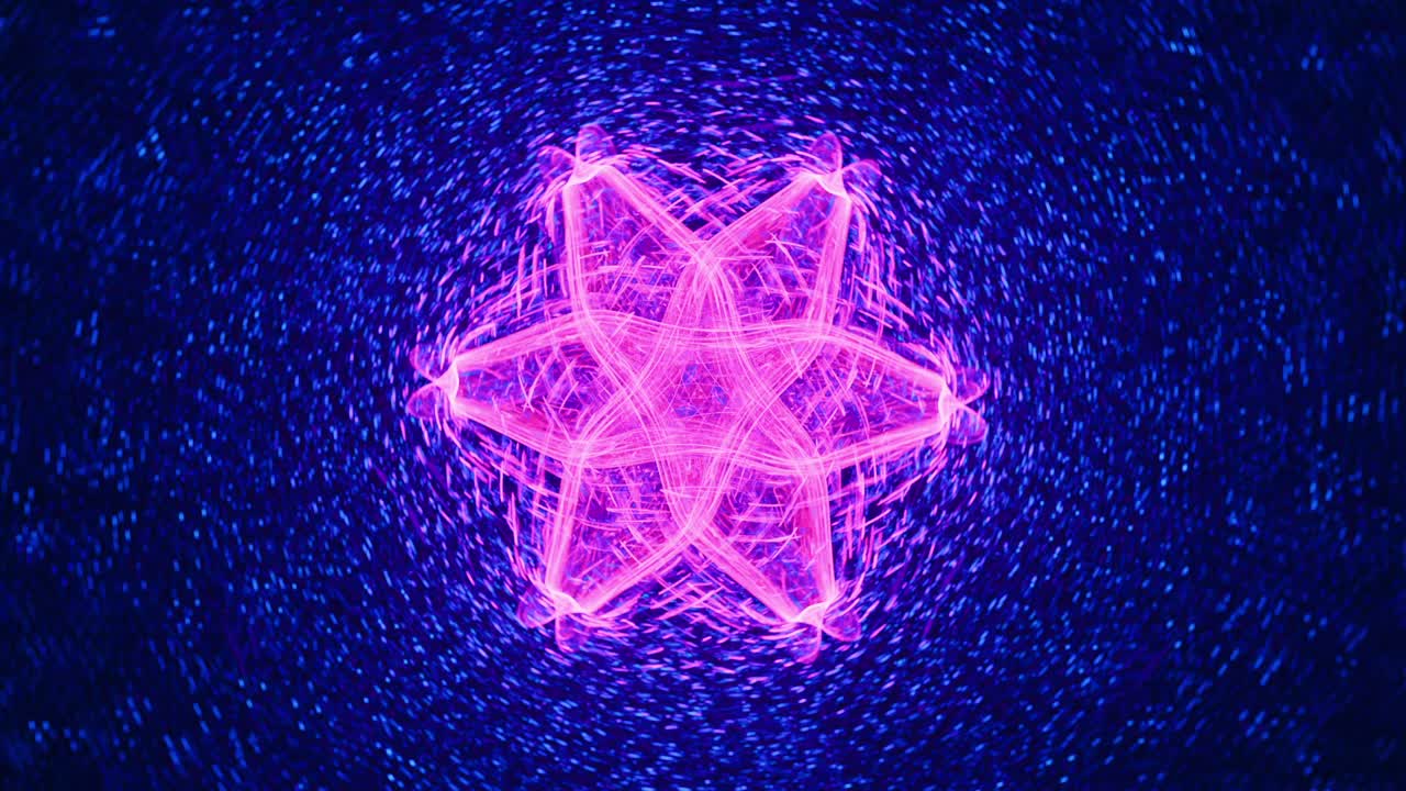 flujo de energía de la floración floreciente - fondo abstracto de espirales fractales sin fisuras, fusión espiritual meditativa relajante, mandala caleidoscopio intrincado, geometría sagrada de la imaginación colorida