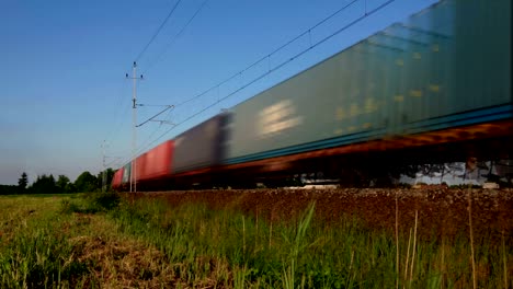 bucle de transporte de trenes de mercancías